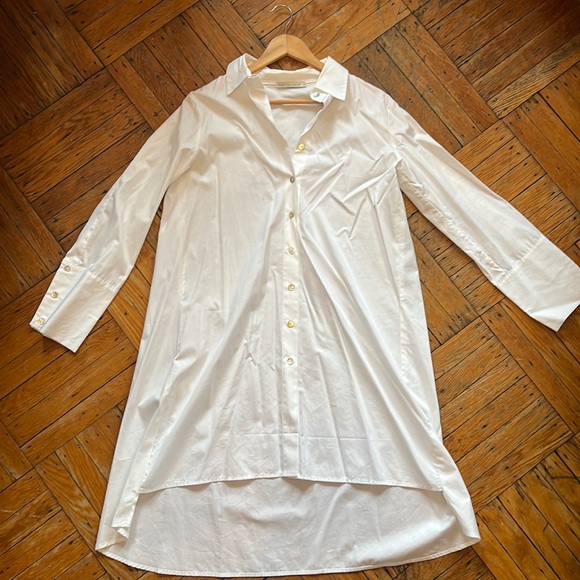 Matthildur NEW Long Sleeve Hi-Low Button-Down Dress - Picture 1 of 6